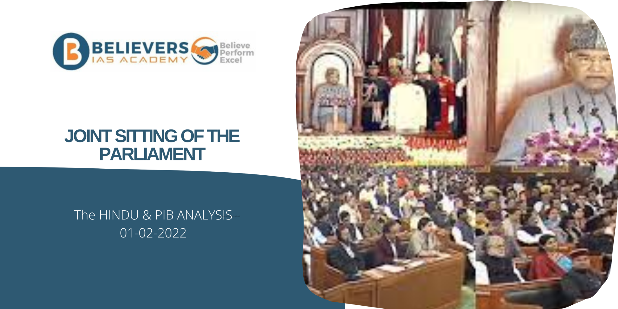 Joint Sitting Of The Parliament - Believers IAS Academy