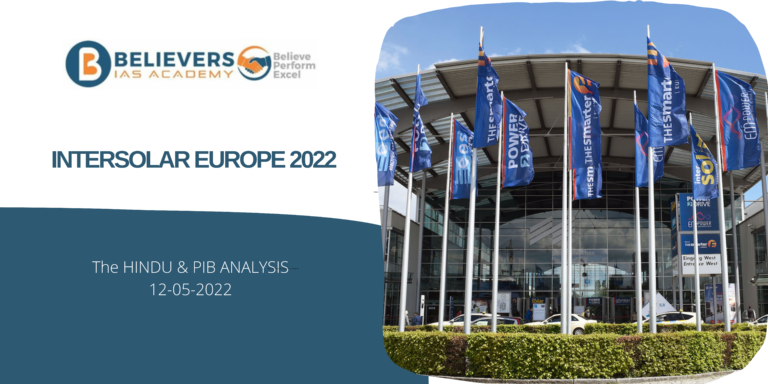 UPSC Current affairs - Intersolar Europe 2022