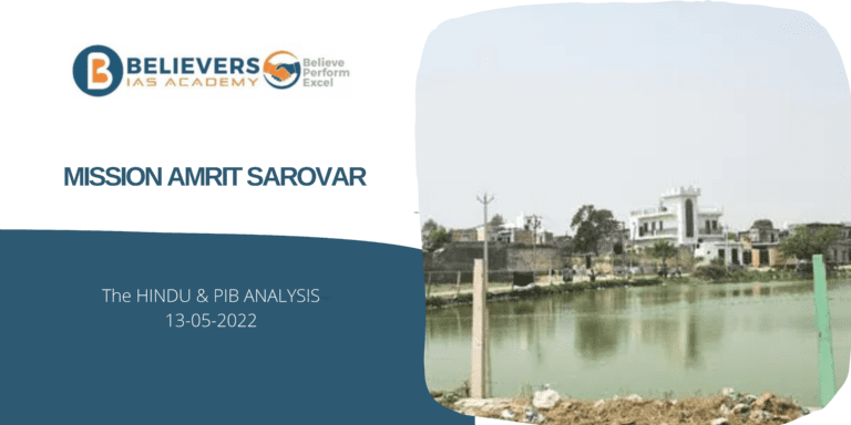 UPSC Current affairs - Mission Amrit sarovar