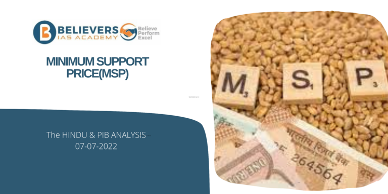 IAS Current affairs - MSP Should Continue till Markets Become Efficient