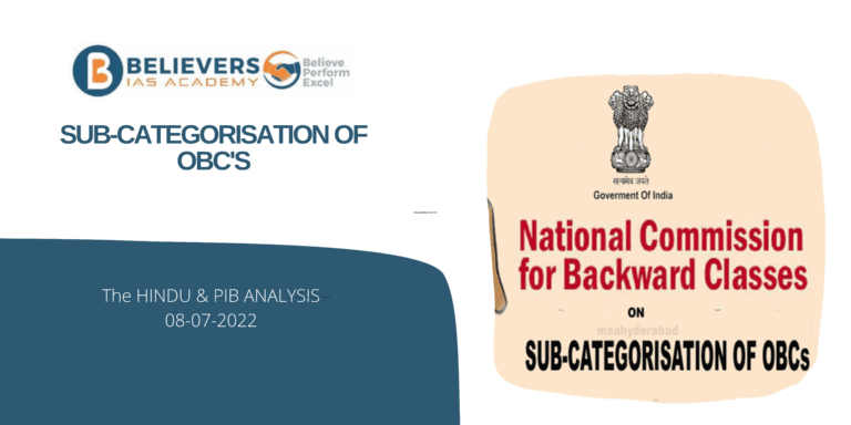 Civil services Current affairs - Sub-categorisation of OBCs