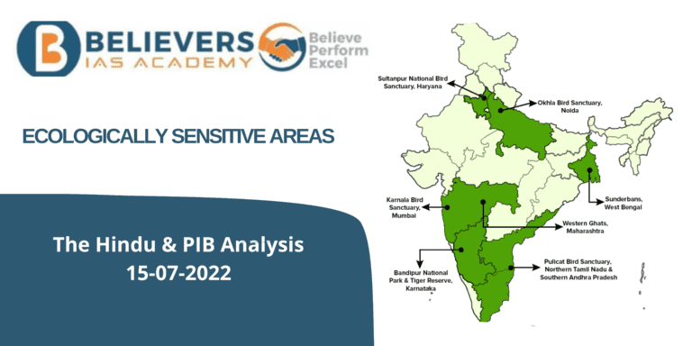 IAS Current affairs - Ecologically Sensitive Areas