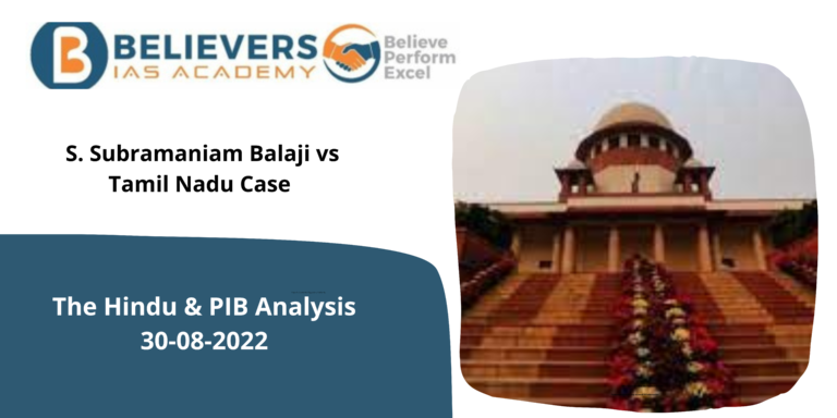 S. Subramaniam Balaji vs Tamil Nadu Case