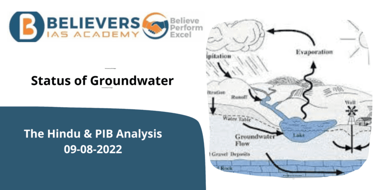 Status of Groundwater