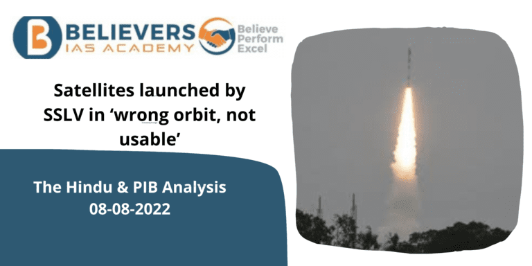 Satellites launched by SSLV in ‘wrong orbit, not usable’