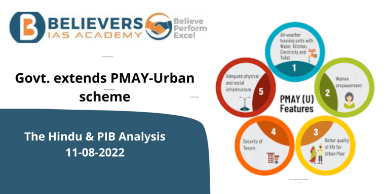 Govt. extends PMAY-Urban scheme