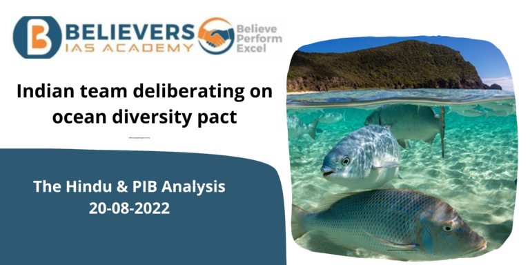 Indian team deliberating on ocean diversity pact