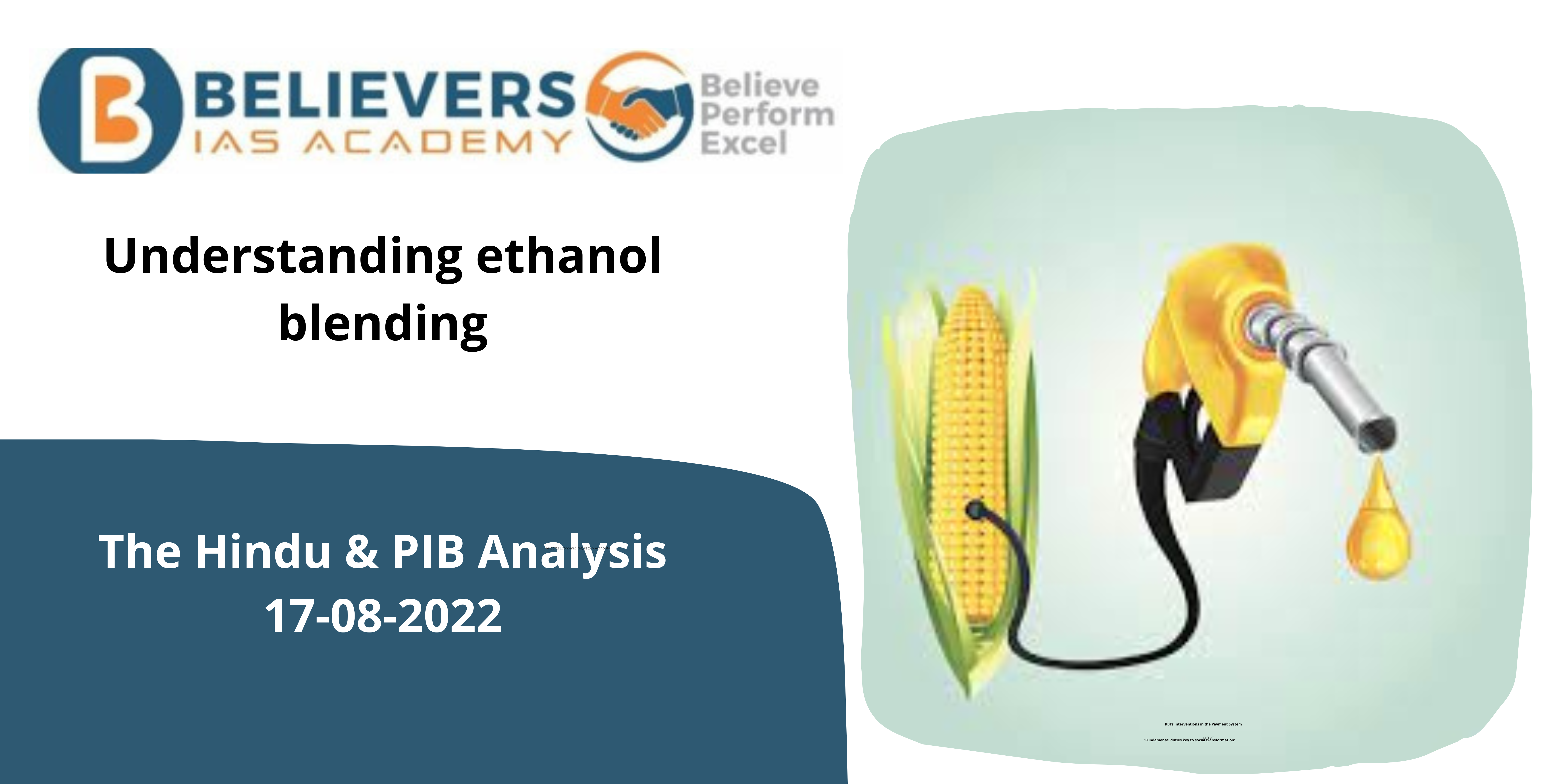 Understanding ethanol blending