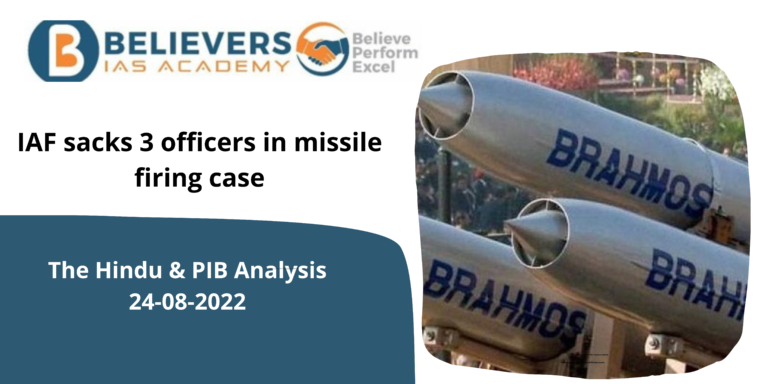 IAF sacks 3 officers in missile firing case
