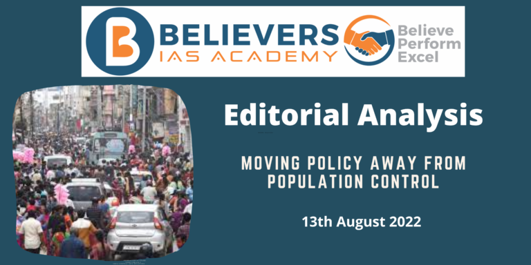 Moving policy away from population control
