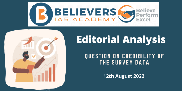 Question on Credibility of the Survey Data