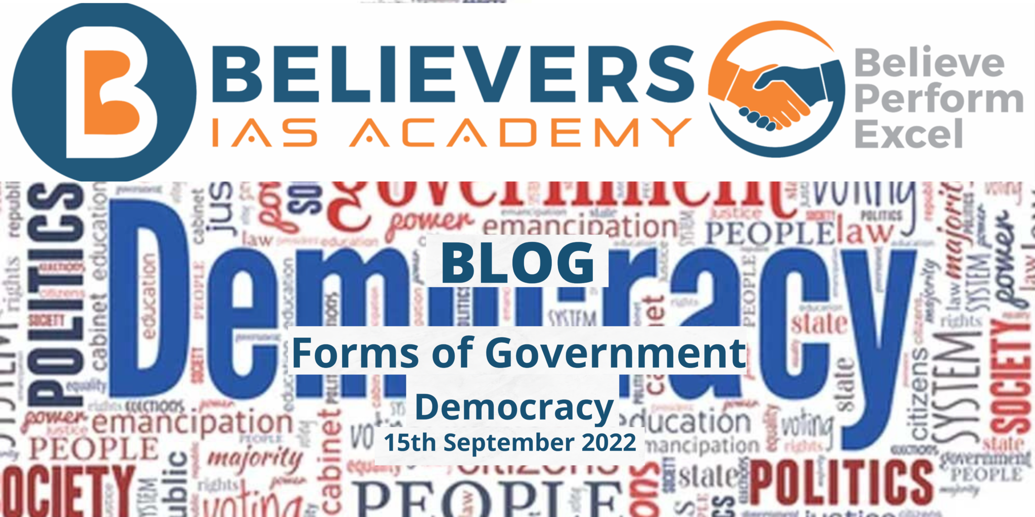 Forms Of Government (Democracy) - Believers IAS Academy