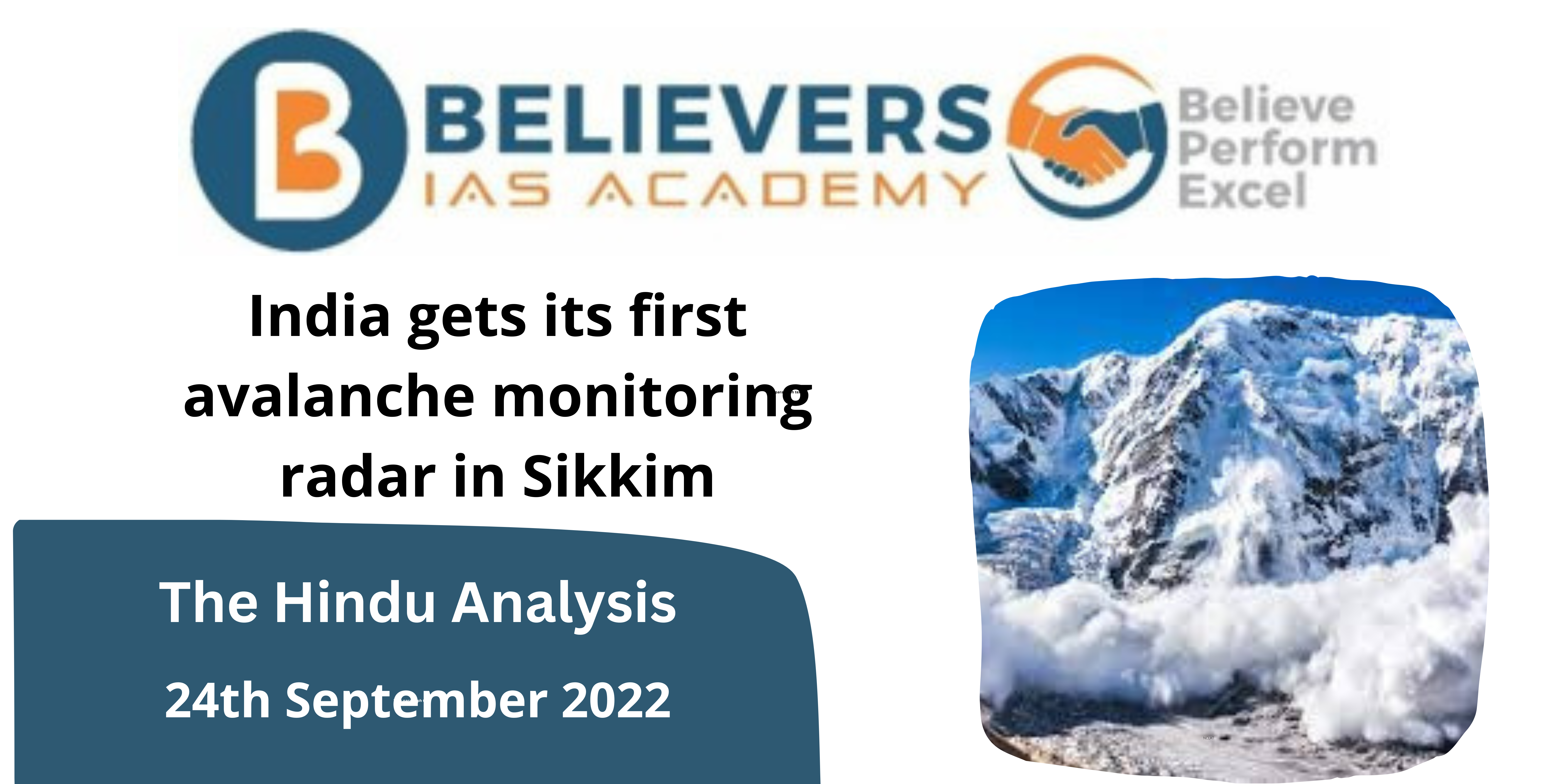 India gets its first avalanche monitoring radar in Sikkim