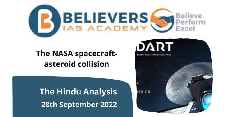 The NASA spacecraft-asteroid collision
