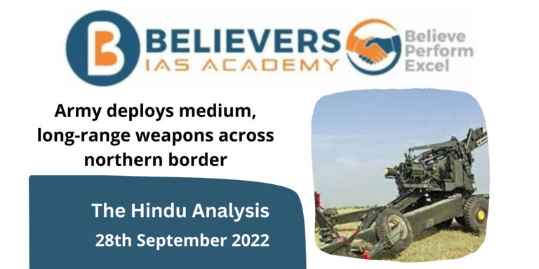Army deploys medium, long-range weapons across northern border