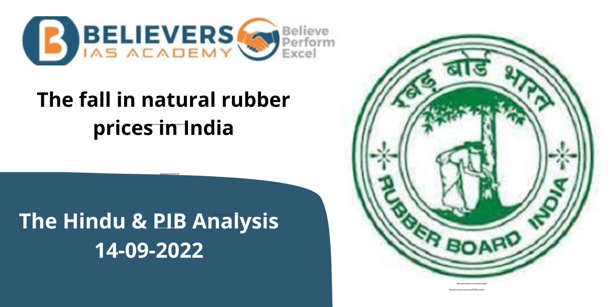 The fall in natural rubber prices in India Believers IAS Academy