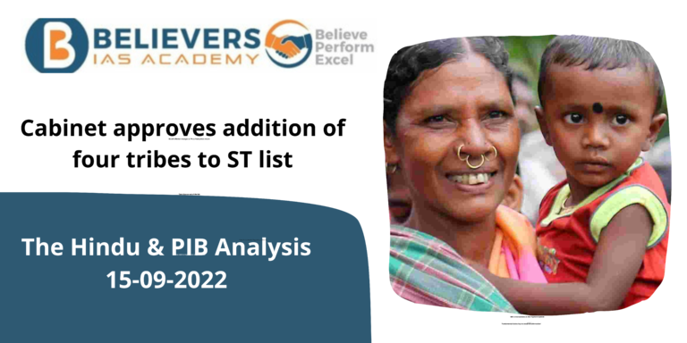 Cabinet approves addition of four tribes to ST list