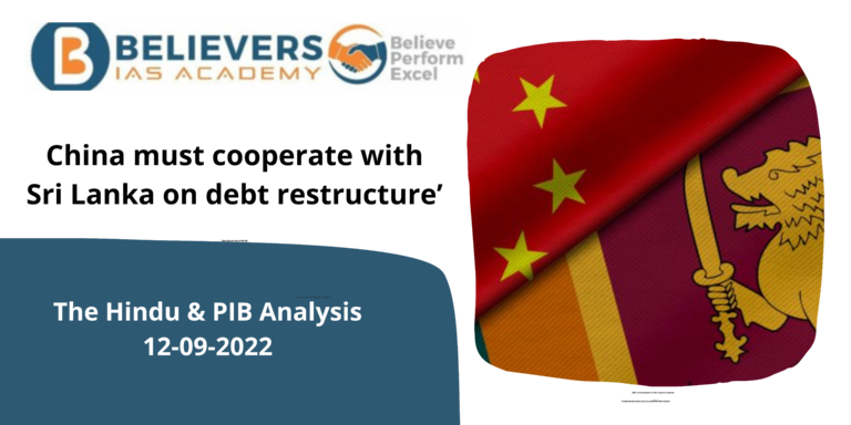 China must cooperate with Sri Lanka on debt restructure’