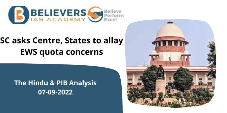 SC asks Centre, States to allay EWS quota concerns