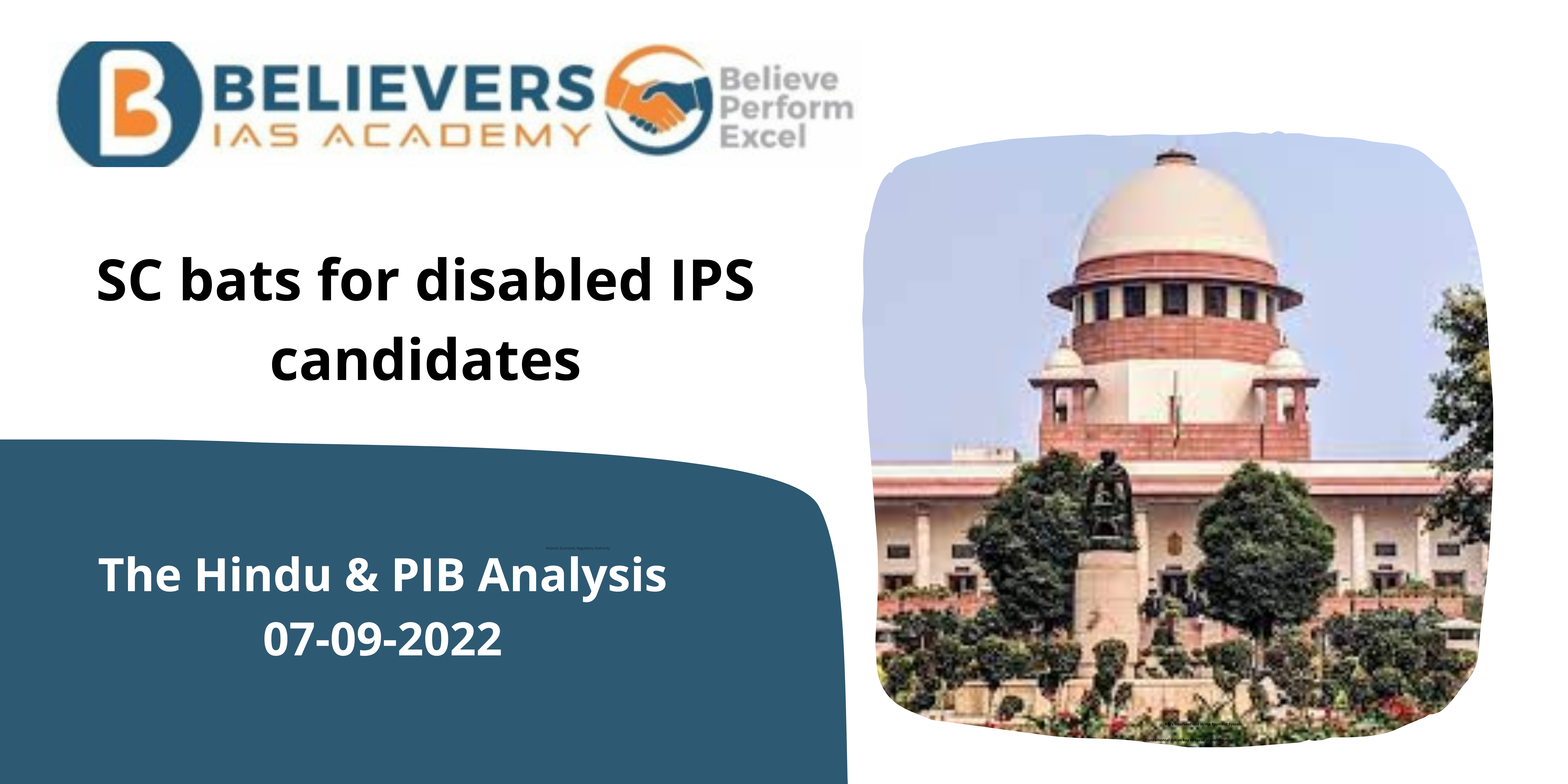 SC bats for disabled IPS candidates