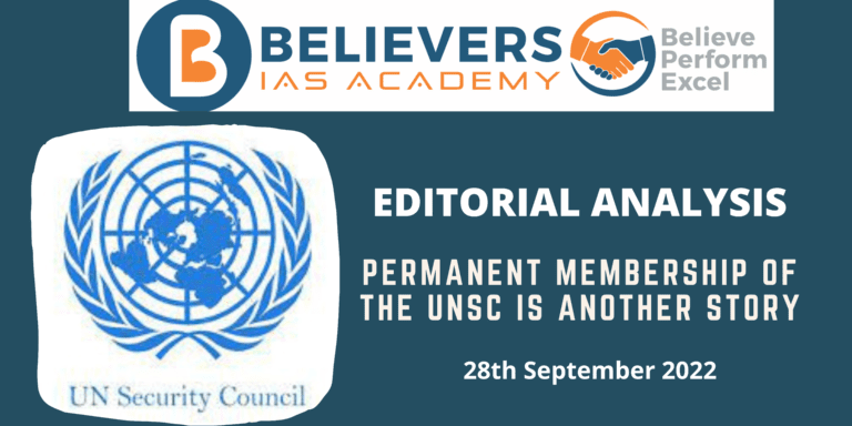 Permanent membership of the UNSC is another story