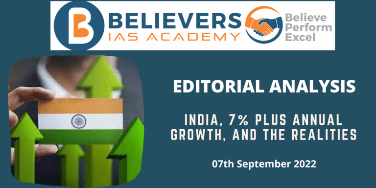 India, 7% Plus Annual Growth, and the Realities
