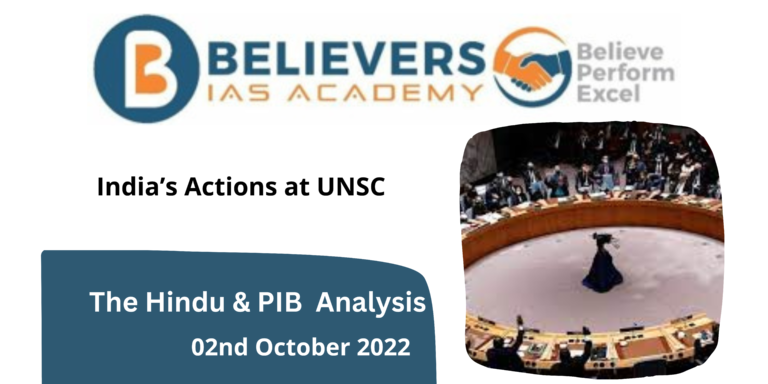 India’s Actions at UNSC