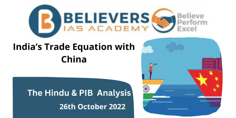 India’s Trade Equation with China