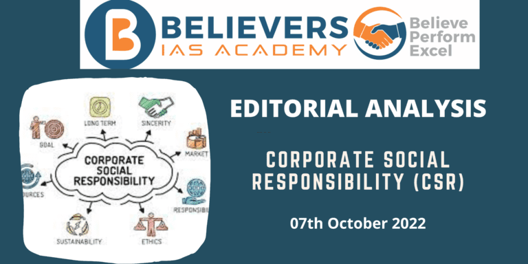 Corporate Social Responsibility (CSR)