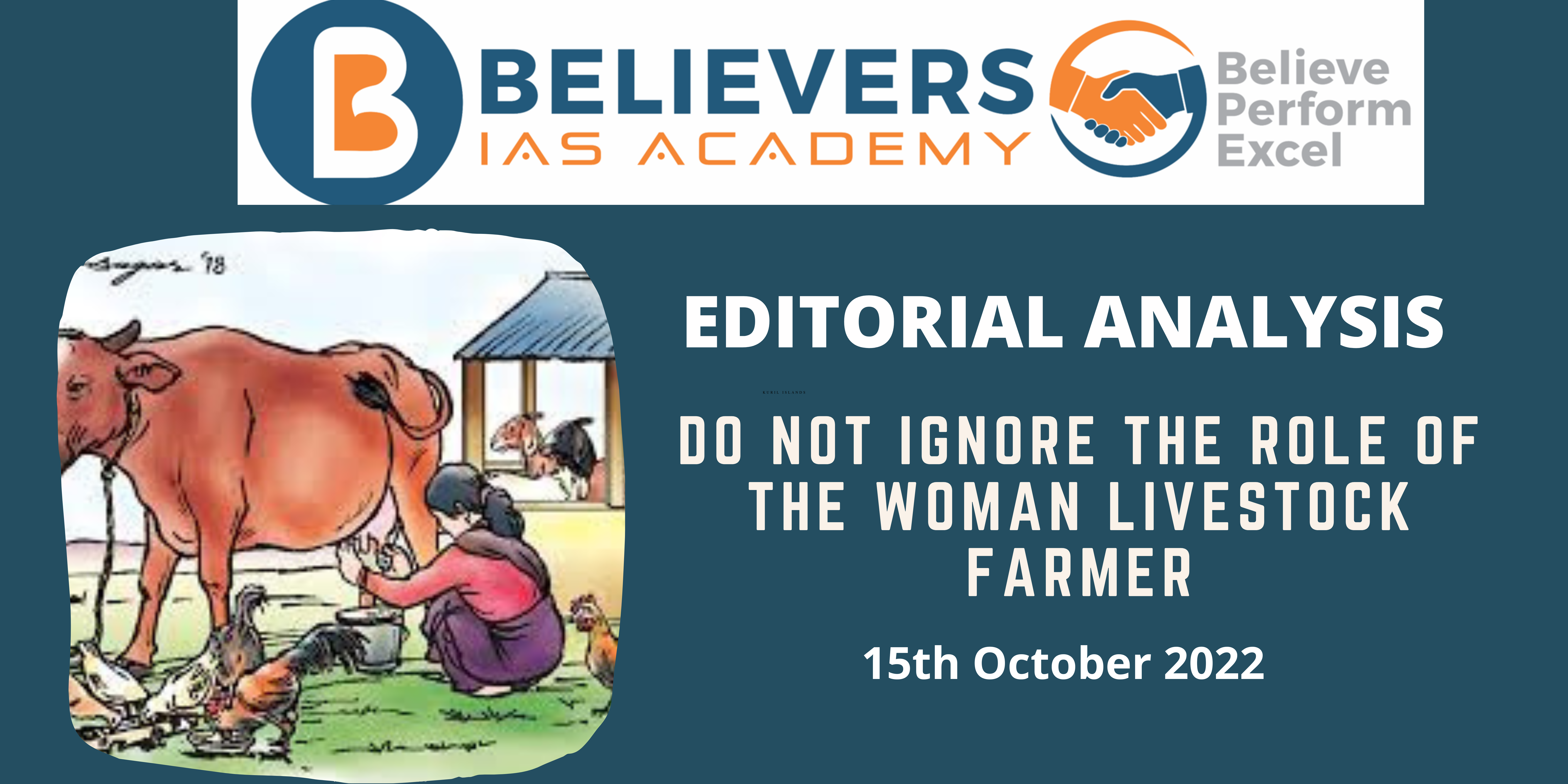 Woman Livestock Farmer - Believers IAS Academy