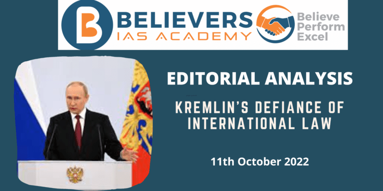 Kremlin’s Defiance of International Law