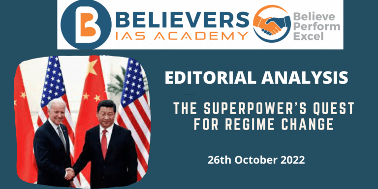 The Superpower’s Quest for Regime Change