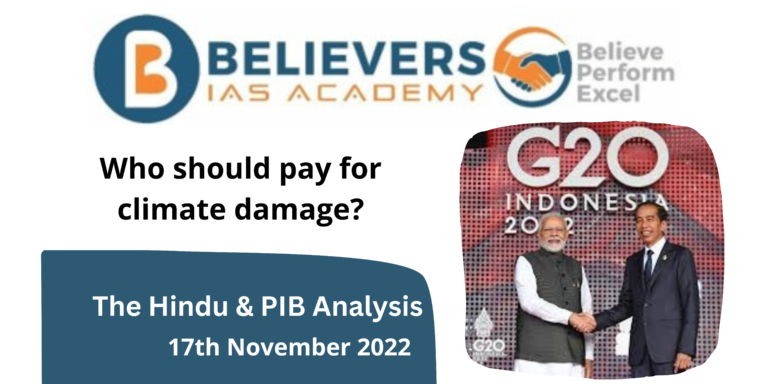 Who should pay for climate damage?