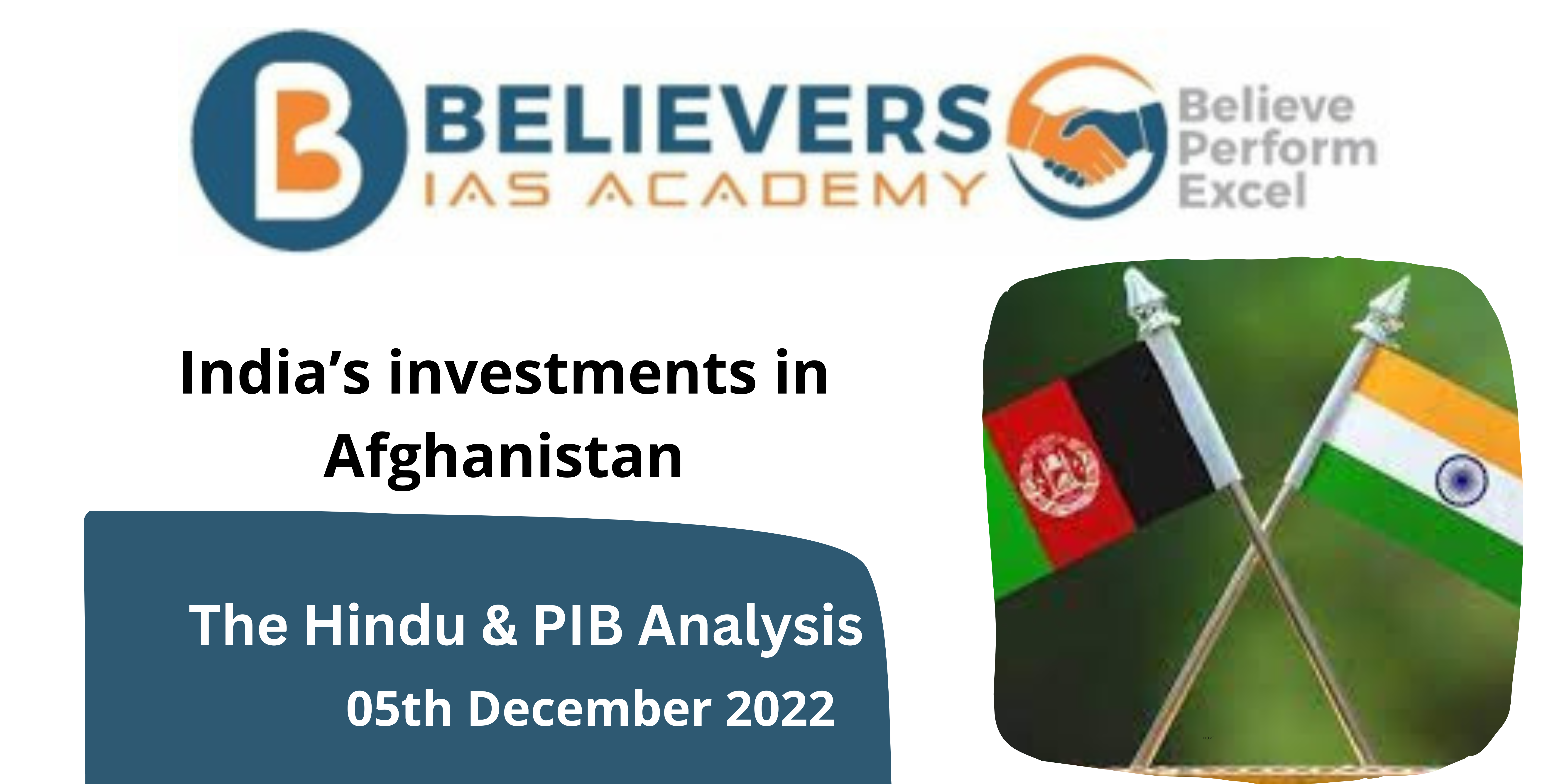 India’s investments in Afghanistan