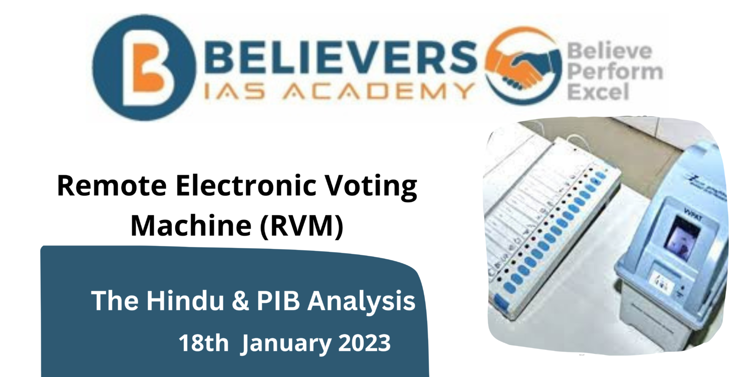 Remote Electronic Voting Machine Rvm Believers Ias Academy 8279