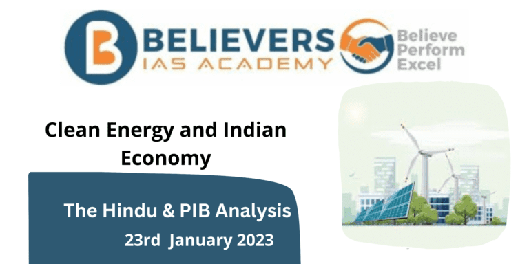 Clean Energy and Indian Economy
