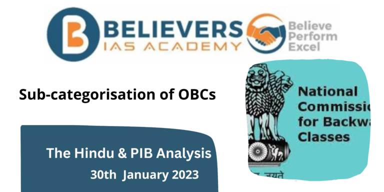 Sub-categorisation of OBCs