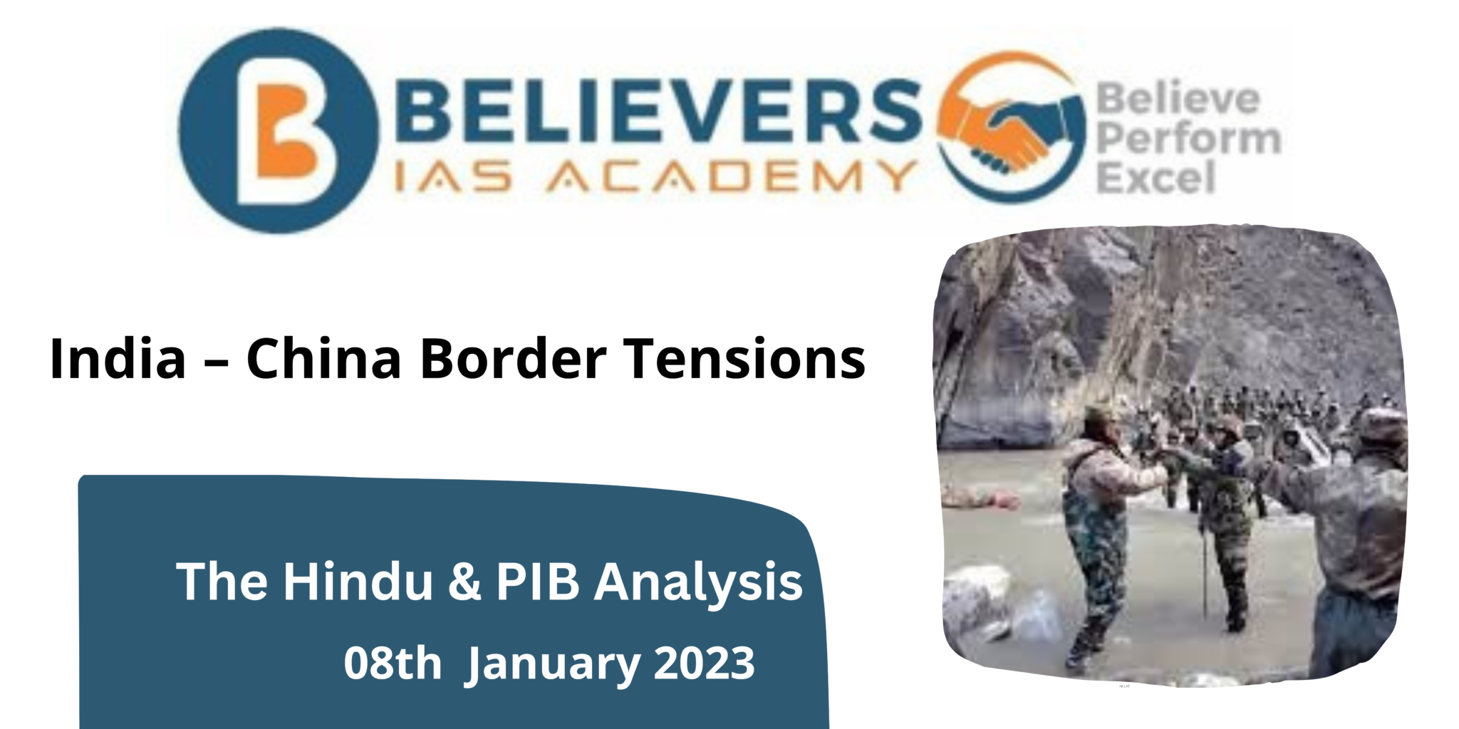 India – China Border Tensions - Believers IAS Academy