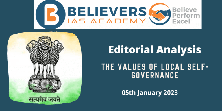 The values of local self-governance