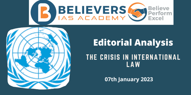The crisis in international law
