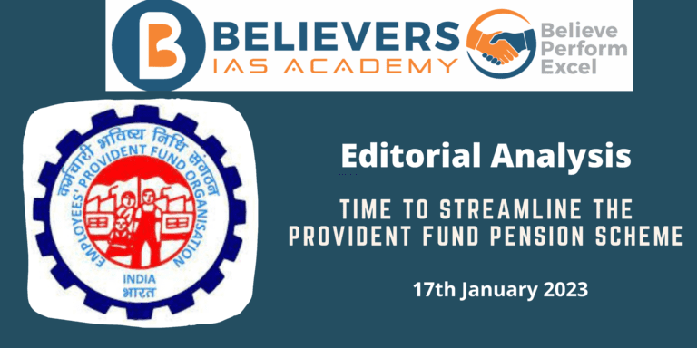 Streamlining the PF & Pension scheme
