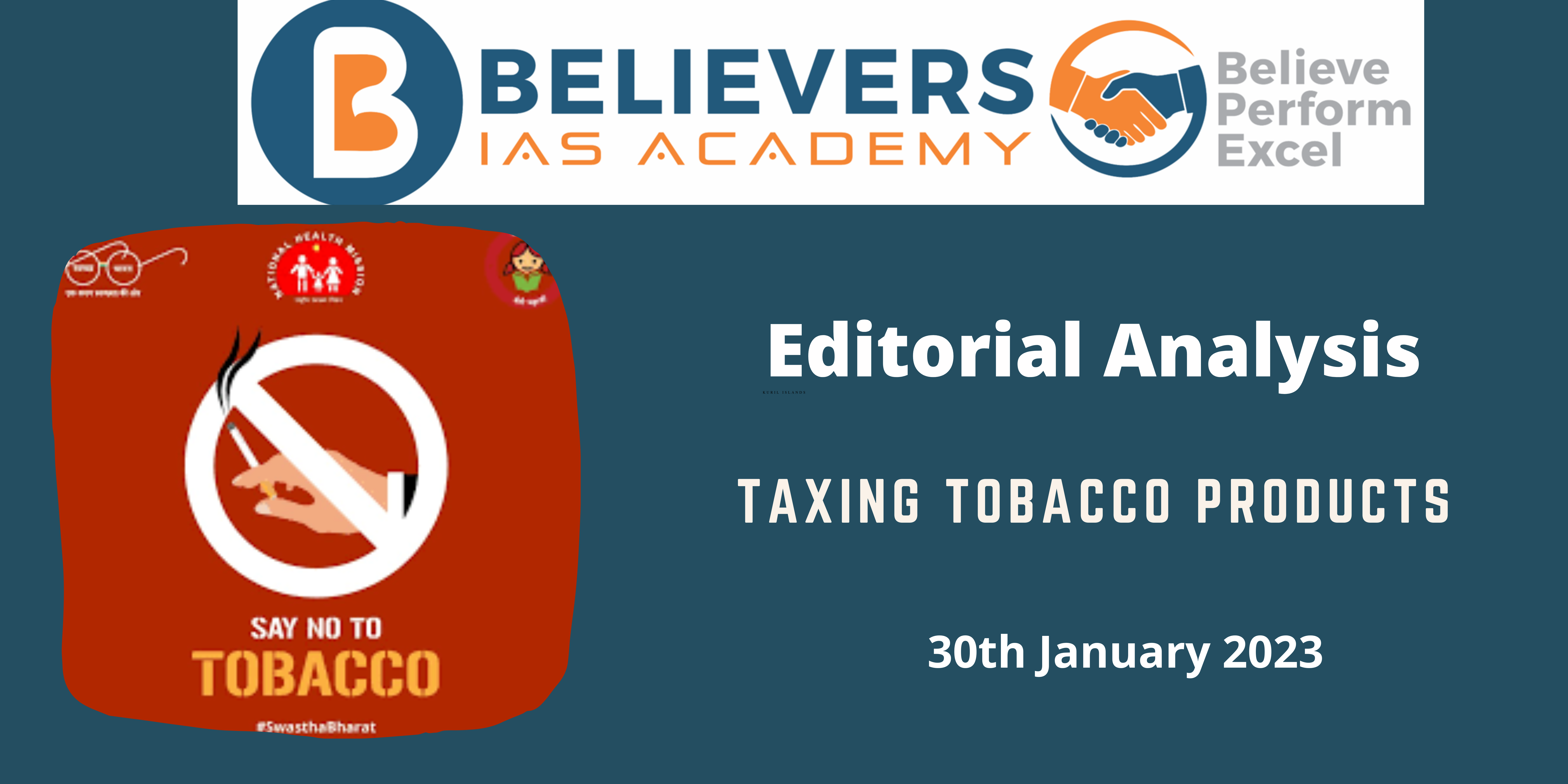 Taxing Tobacco products