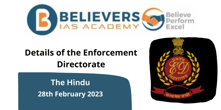 Details of the Enforcement Directorate