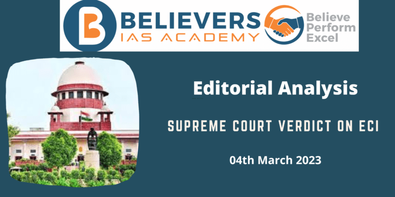 SUPREME COURT VERDICT ON ECI APPOINTMENT