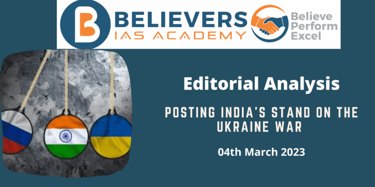 POSTING INDIA'S STAND ON THE UKRAINE WAR