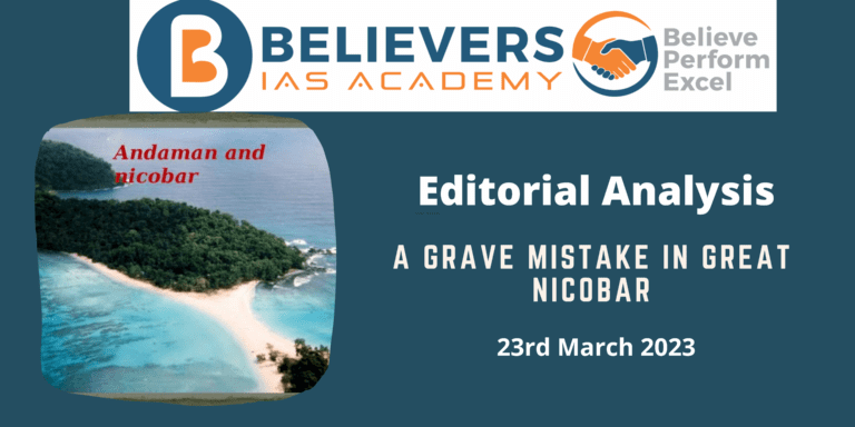 A Grave mistake in Great Nicobar