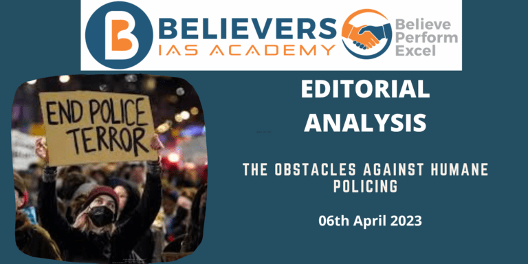 The Obstacles Against Humane Policing