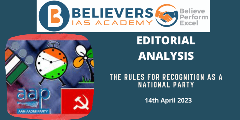 The Rules For Recognition As a National Party