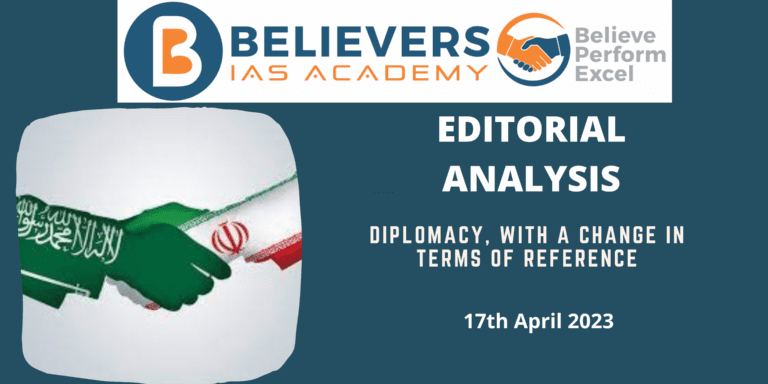 Diplomacy, With A Change In Terms Of Reference