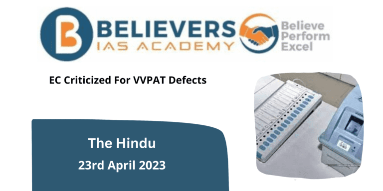 EC Criticized For VVPAT Defects